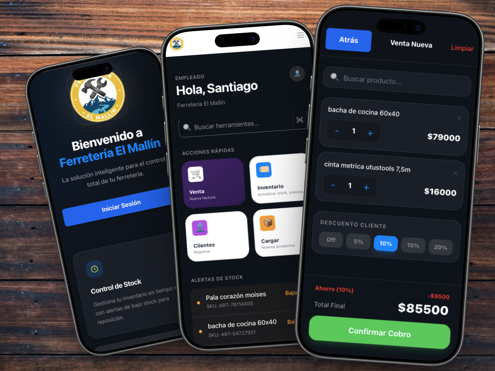 Dashboard and Inventory Interface